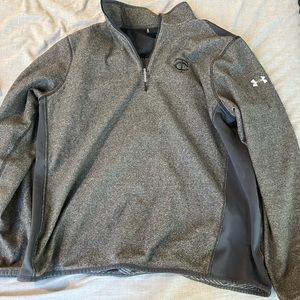 Under Armour Men's Gray Quarter-Zip Pullover Hoodie